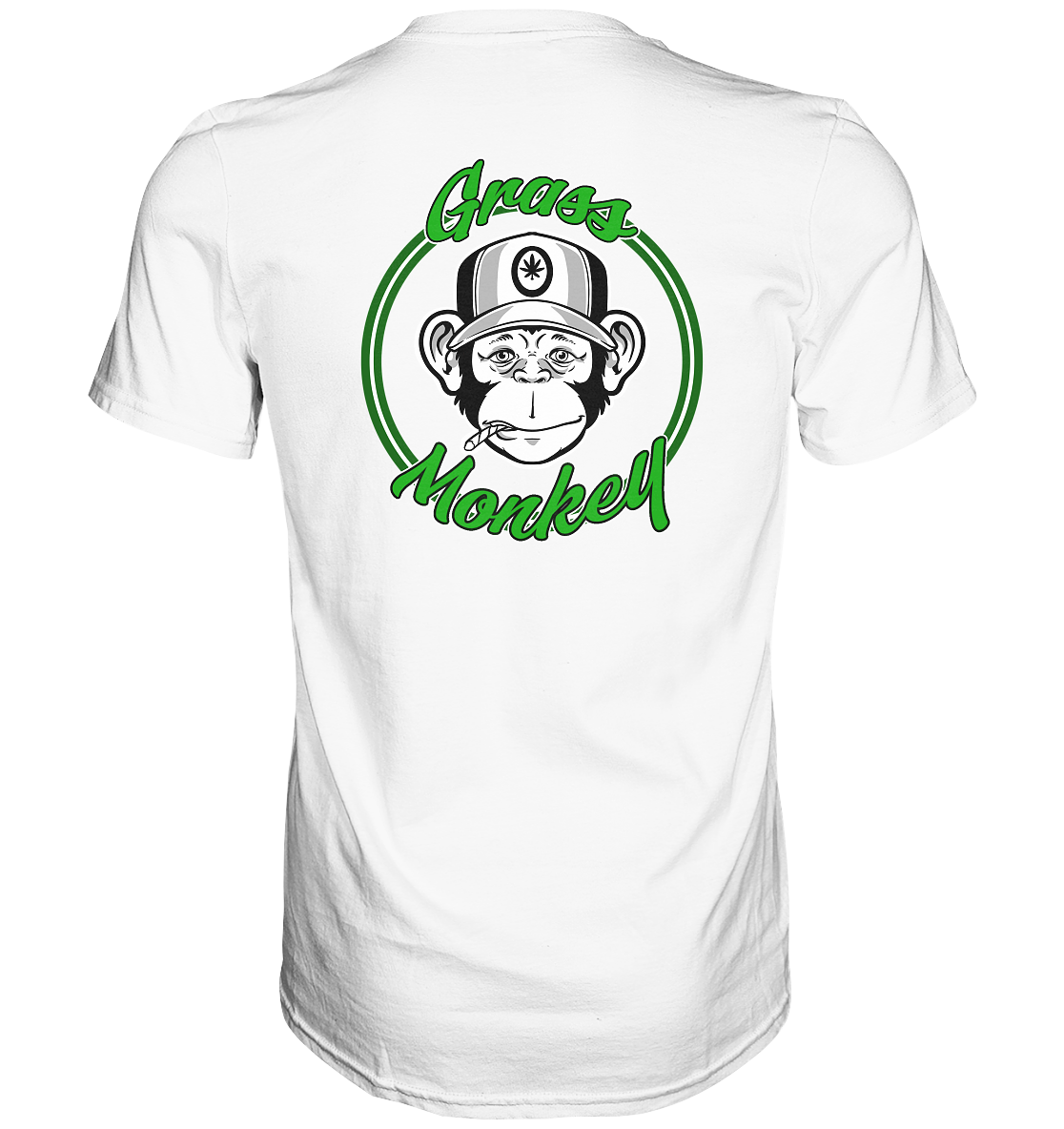 Grass Monkey Unisex Back Print - Premium Shirt