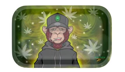 Grass Monkey® Metall Rolling Tray – 27 x 17 cm – Robustes und stilvolles Tabaktablett für einfaches Rollen und saubere Handhabung​