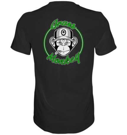 Grass Monkey - Unisex Back Print - Premium Shirt