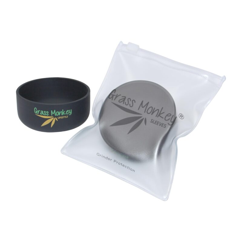 Grass Monkey® Silikon Schutzhülle für Grinder – Strapazierfähiger Schutz für Kräutermühlen – Flexibel & Stylisch – Passend für gängige Grinder 63mm