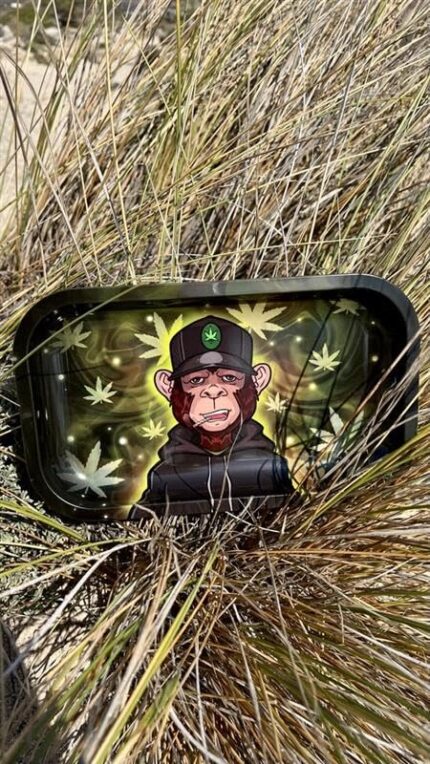 Grass Monkey® Metall Rolling Tray – 27 x 17 cm – Robustes und stilvolles Tabaktablett für einfaches Rollen und saubere Handhabung​